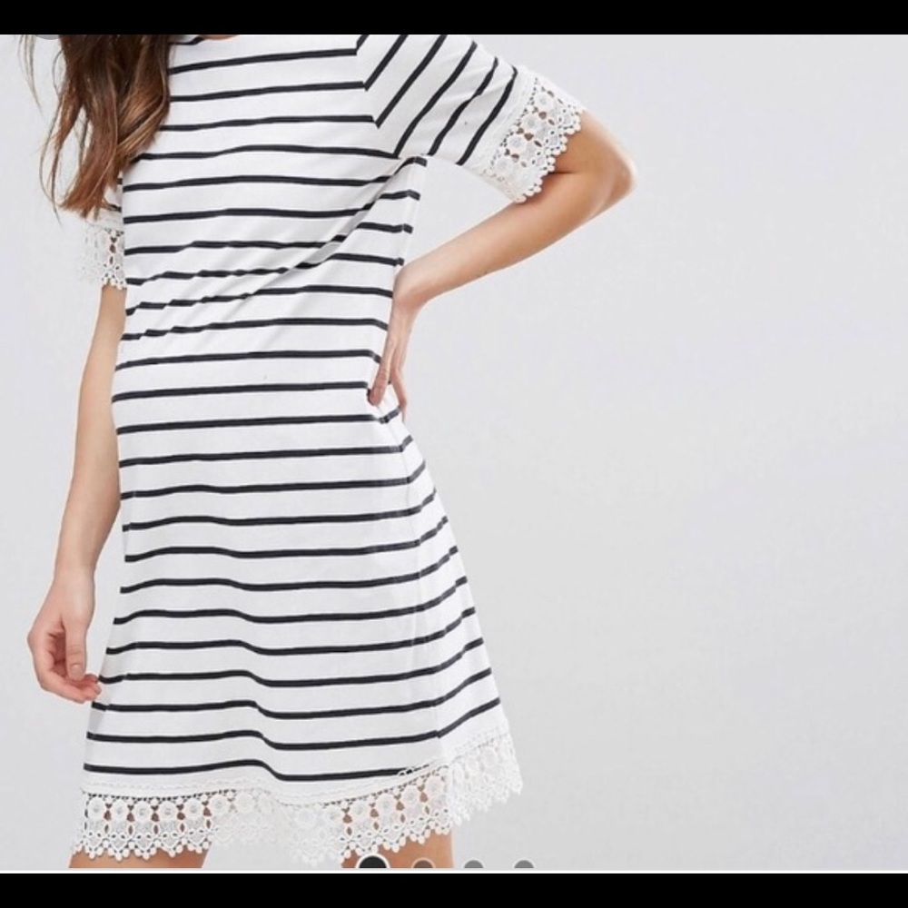 ASOS Maternity Jersey Dress with Lace Detail